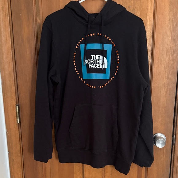 The North Face Black and Blue Men's Hoodie - Picture 1 of 3